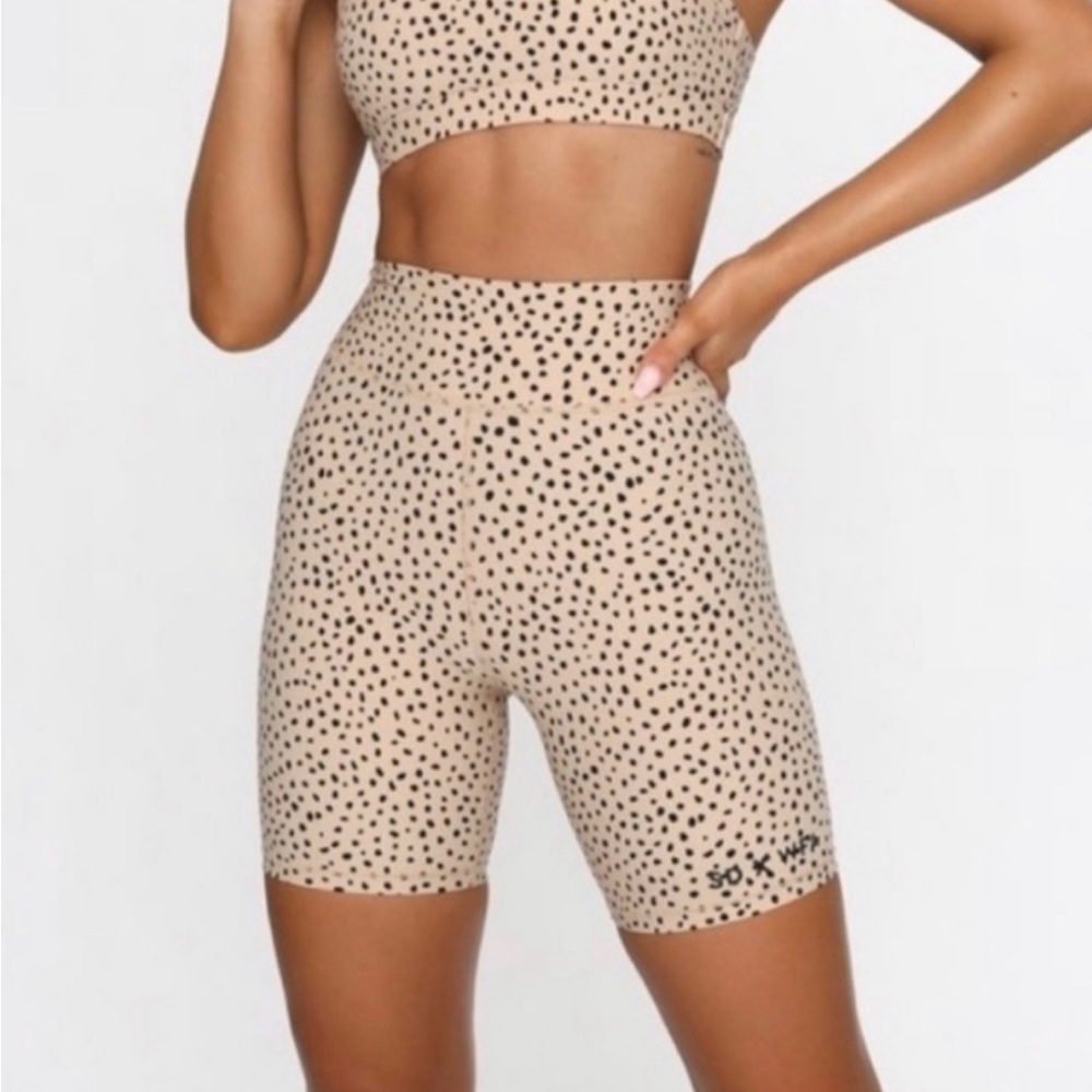 Sarah’s Day White Fox Bike Shorts